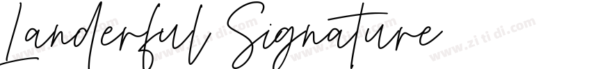 Landerful Signature字体转换